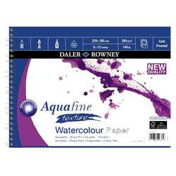 Daler Rowney - Daler Rowney Aquafine Texture Spiralli 12 Yaprak 300g 22,9x30,5cm