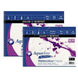 Daler Rowney - Daler Rowney Aquafine Watercolor Pads Texture Spiralli 12 Yaprak 300g