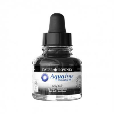 DR Aquafine Watercolour İnk 29.5ml 034 Ivory Black