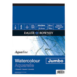 Daler Rowney - Daler Rowney Aquafine Jumbo Sulu Boya Bloğu 50 Yp 300g 30,5x22,8