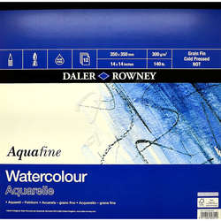 Daler Rowney - Daler Rowney Aquafine Sulu Boya Blok 12 Yaprak 300g 350x350mm