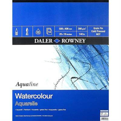 Daler Rowney Aquafine Sulu Boya Blok 12 Yaprak 300g 508x406mm