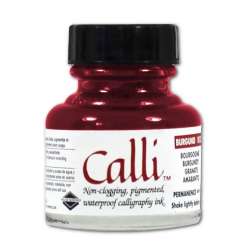 Daler Rowney - Daler Rowney Calli Kaligrafi Mürekkebi 013 Burgundy 29.5ml