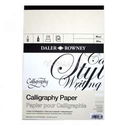 Daler Rowney - Daler Rowney Calligraphy Paper Kaligrafi Kağıdı 90g 30 Sayfa A3