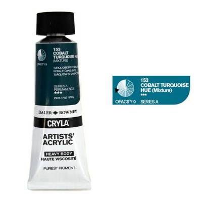 DR Cryla Artist Akrilik Boya 75ml 153 Cobalt Turquoise Hue Seri A - 1