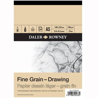 Daler Rowney Fine Grain Drawing Pads 30 Yaprak 120 g A5