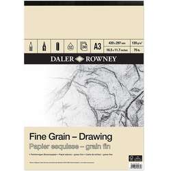 Daler Rowney - Daler Rowney Fine Grain Drawing Pads 30 Yaprak 120 g A3
