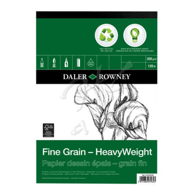 Daler Rowney Fine Grain-heavyweight Eco Çizim Defteri 200g 30y A3