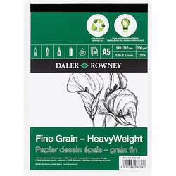 Daler Rowney - Daler Rowney Fine Grain-HeavyWeight Eco Paper Çizim Defteri 200g 30 Yaprak A5