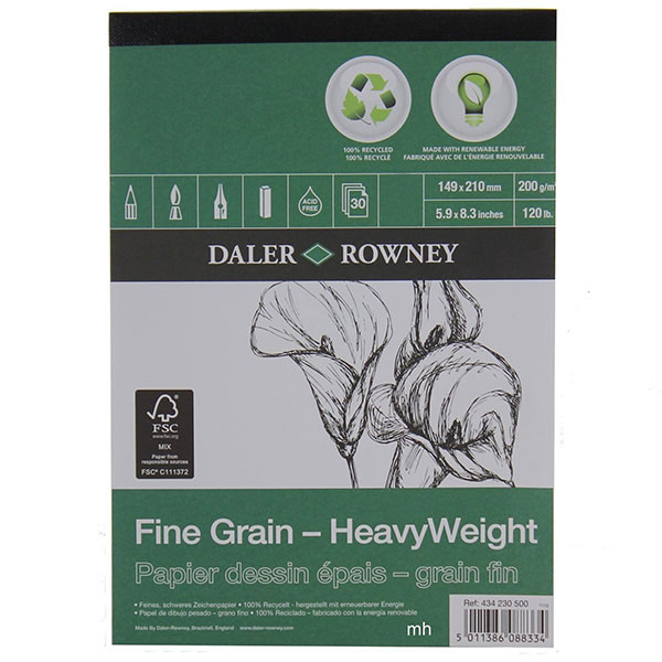 Daler Rowney Fine Grain-heavyweight Eco Çizim Defteri 200g 30y A4