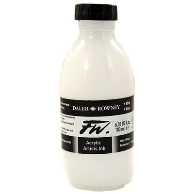 Daler Rowney FW Acrylic Artist Ink 180ml 011 White