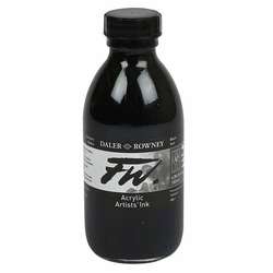 Daler Rowney - Daler Rowney FW Acrylic Artist Ink 180ml 028 Black