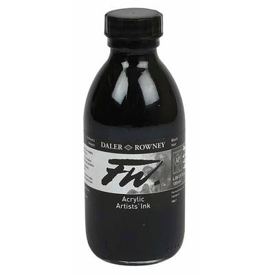 Daler Rowney FW Acrylic Artist Ink 180ml 028 Black