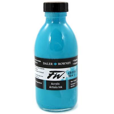 Daler Rowney FW Acrylic Artist Ink 180ml 145 Turquoise