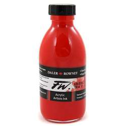 Daler Rowney - Daler Rowney FW Acrylic Artist Ink 180ml Flame Red 517