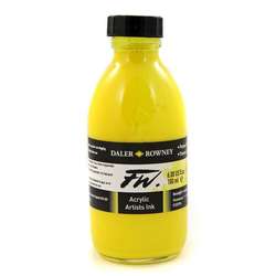 Daler Rowney - Daler Rowney FW Acrylic Artist Ink 180ml Procces Yellow 675