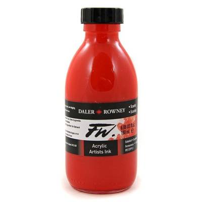 Daler Rowney FW Acrylic Artist Ink 180ml Scarlet 567