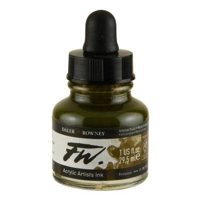 DR FW Acrylic Artist Ink 29.5ml Cam Şişe Antelope Brown 222