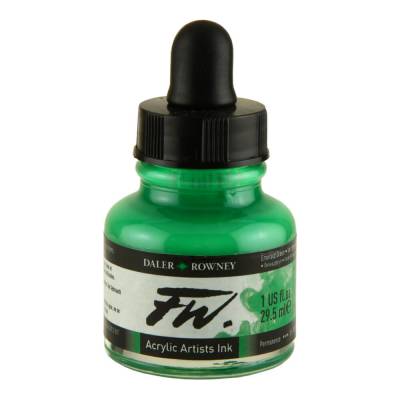 DR FW Acrylic Artist Ink 29.5ml Cam Şişe Emerald Green 335