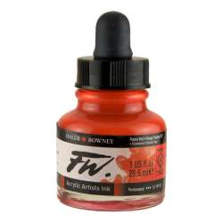 Daler Rowney - DR FW Acrylic Artist Ink 29.5ml Cam Şişe Flame Red 517