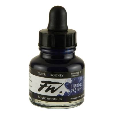 DR FW Acrylic Artist Ink 29.5ml Cam Şişe Indigo 127