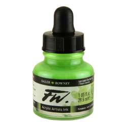 Daler Rowney - DR FW Acrylic Artist Ink 29.5ml Cam Şişe Light Green 348