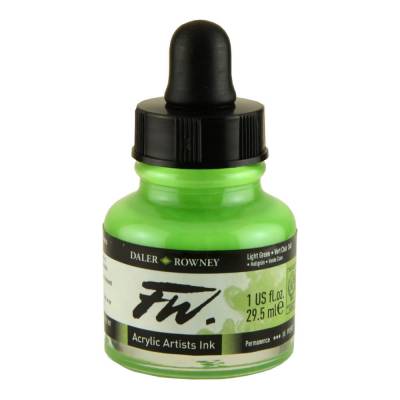 DR FW Acrylic Artist Ink 29.5ml Cam Şişe Light Green 348