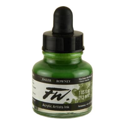 DR FW Acrylic Artist Ink 29.5ml Cam Şişe Olive Green 363