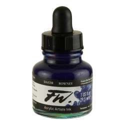 Daler Rowney - DR FW Acrylic Artist Ink 29.5ml Cam Şişe Prussian Blue 134