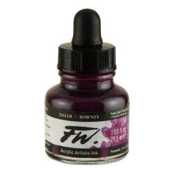 Daler Rowney - DR FW Acrylic Artist Ink 29.5ml Cam Şişe Purple Lake 437