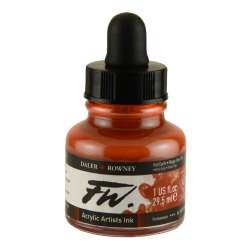 Daler Rowney - DR FW Acrylic Artist Ink 29.5ml Cam Şişe Red Earth 554