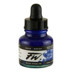 Daler Rowney - DR FW Acrylic Artist Ink 29.5ml Cam Şişe Rowney Blue 119