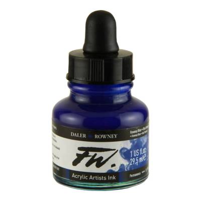 DR FW Acrylic Artist Ink 29.5ml Cam Şişe Rowney Blue 119