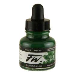 Daler Rowney - DR FW Acrylic Artist Ink 29.5ml Cam Şişe Sap Green 375