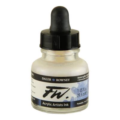 DR FW Acrylic Artist Ink 29.5ml Cam Şişe Shimmering Blue 711