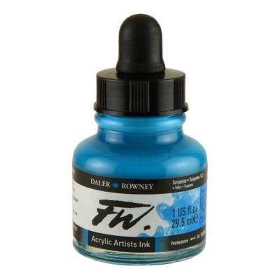 DR FW Acrylic Artist Ink 29.5ml Cam Şişe Turquoise 145