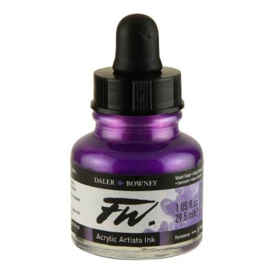 DR FW Acrylic Artist Ink 29.5ml Cam Şişe Velvet Violet 454