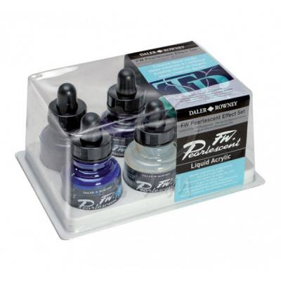 DR FW Acrylic Artist Ink 29.5ml 6lı Pearlescent Set 603200006