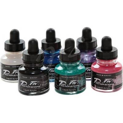 DR FW Acrylic Artist Ink 29.5ml 6lı Pearlescent Set 603200006