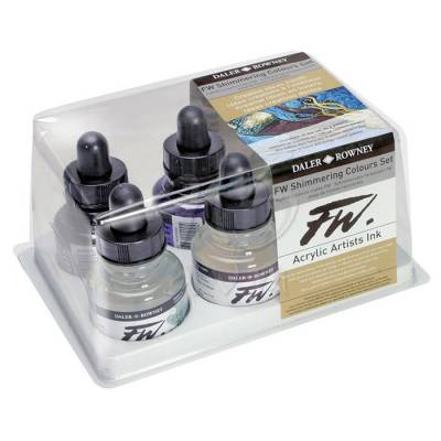 DR FW Acrylic Artist Ink 29.5ml 6lı Shimmering Set 160110006