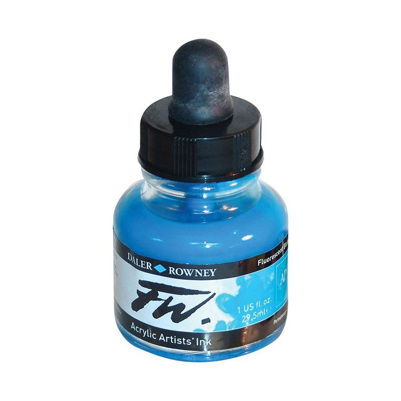Daler Rowney Fw Acrylic Artist Ink 29.5ml Cam Şişe Fl. Blue 100