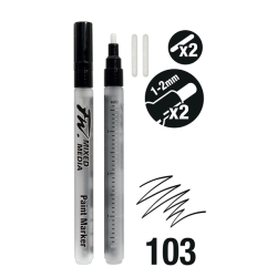 Daler Rowney - DR FW Mixed Media Paint Marker Sets 103 1-2mm Yuvarlak Uç (S) (1)