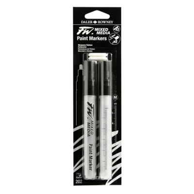 DR FW Mixed Media Paint Marker Sets 202 2-4mm Yuvarlak Uç (M)