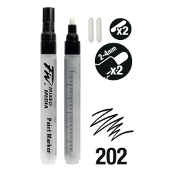 Daler Rowney - DR FW Mixed Media Paint Marker Sets 202 2-4mm Yuvarlak Uç (M) (1)