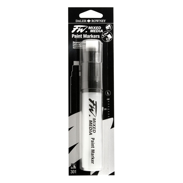 Daler Rowney Fw Mixed Media Paint Marker Sets 301 8-15mm Flat (l)