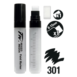 Daler Rowney - Daler Rowney FW Mixed Media Paint Marker Sets 301 8-15mm Flat (L) (1)