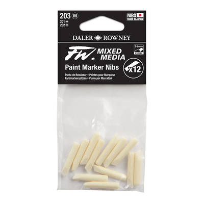 Daler Rowney FW Mixed Media Yedek Uç 203 2-6mm (M) 12li