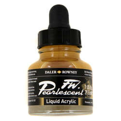 Daler Rowney - Daler Rowney FW Pearlescent Acrylic Ink 29.5ml 110 Bell Bronze