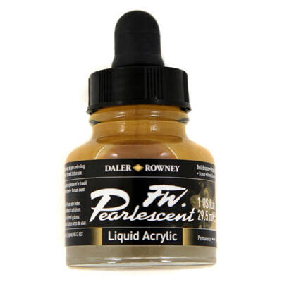 Daler Rowney FW Pearlescent Acrylic Ink 29.5ml 110 Bell Bronze
