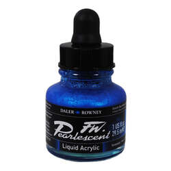 Daler Rowney - Daler Rowney FW Pearlescent Acrylic Ink 29.5ml 112 Galactic Blue